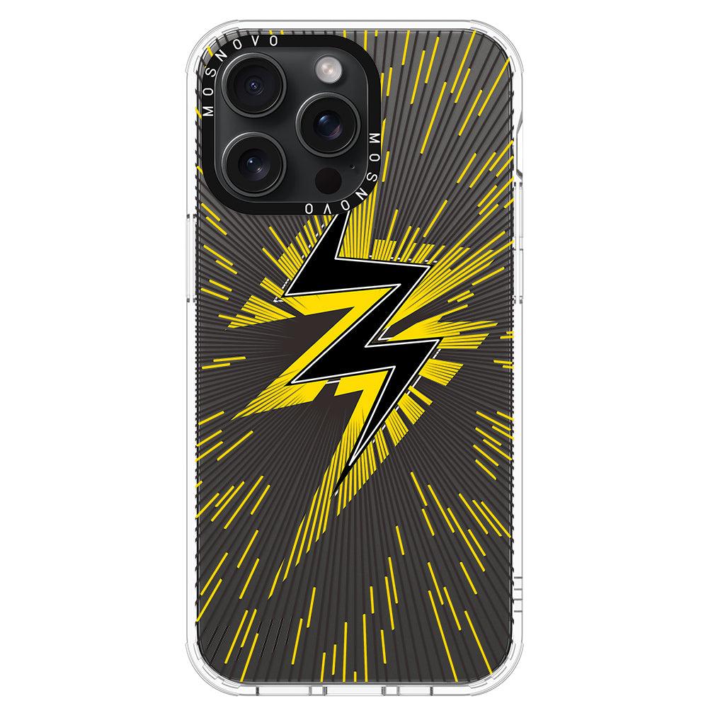 Lightning Bolt Phone Case - iPhone 15 Pro Max Case - MOSNOVO