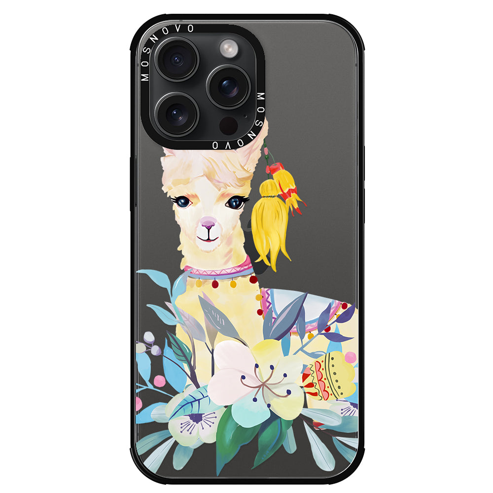 Boho Llama Phone Case - iPhone 15 Pro Max Case - MOSNOVO