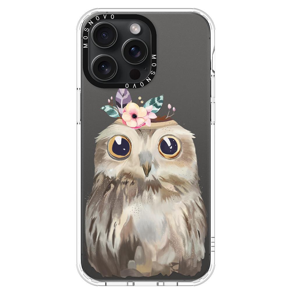 Cute Owl Phone Case - iPhone 15 Pro Max Case - MOSNOVO