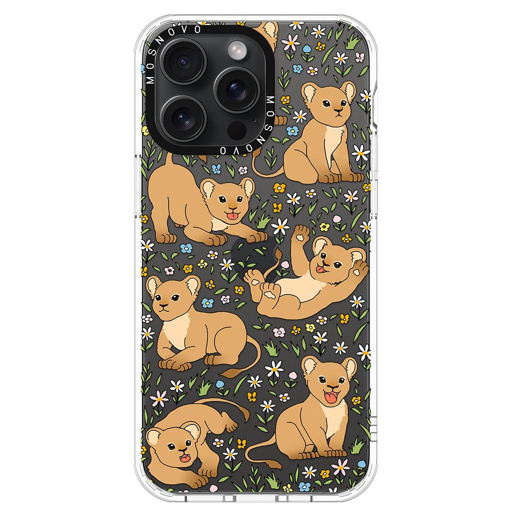 Cute Lion Phone Case - iPhone 15 Pro Max Case - MOSNOVO