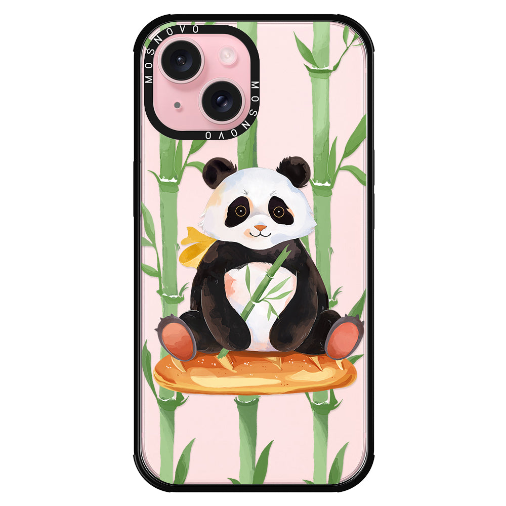 Bamboo Panda Phone Case - iPhone 15 Case - MOSNOVO