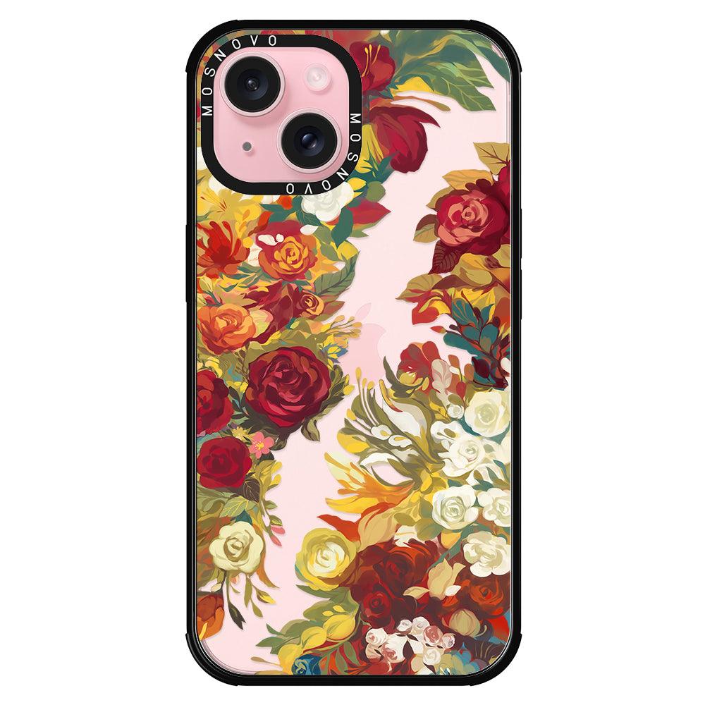 Vintage Flower Garden Phone Case - iPhone 15 Plus Case - MOSNOVO