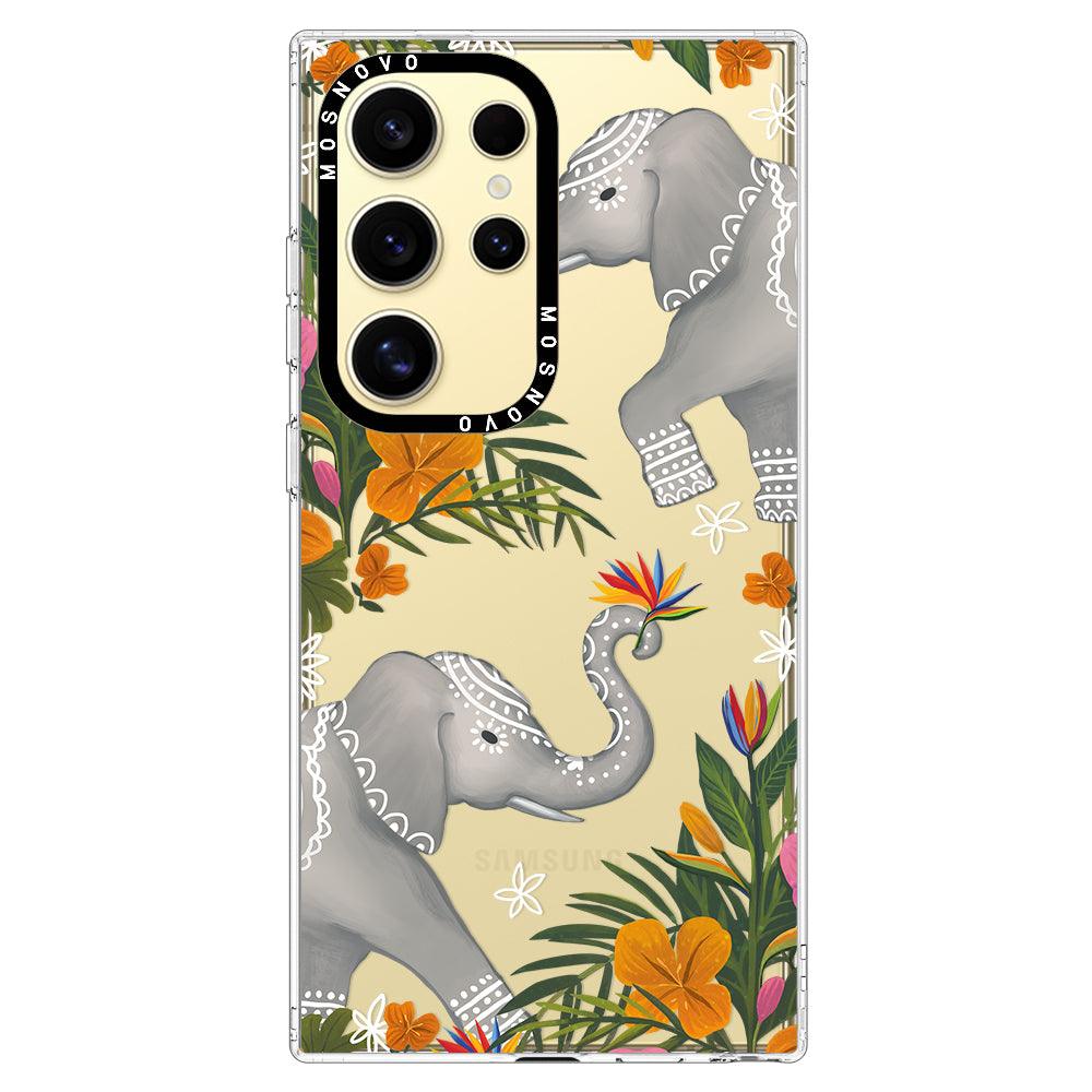 Tribal Elephant Phone Case - Samsung Galaxy S24 Ultra Case - MOSNOVO