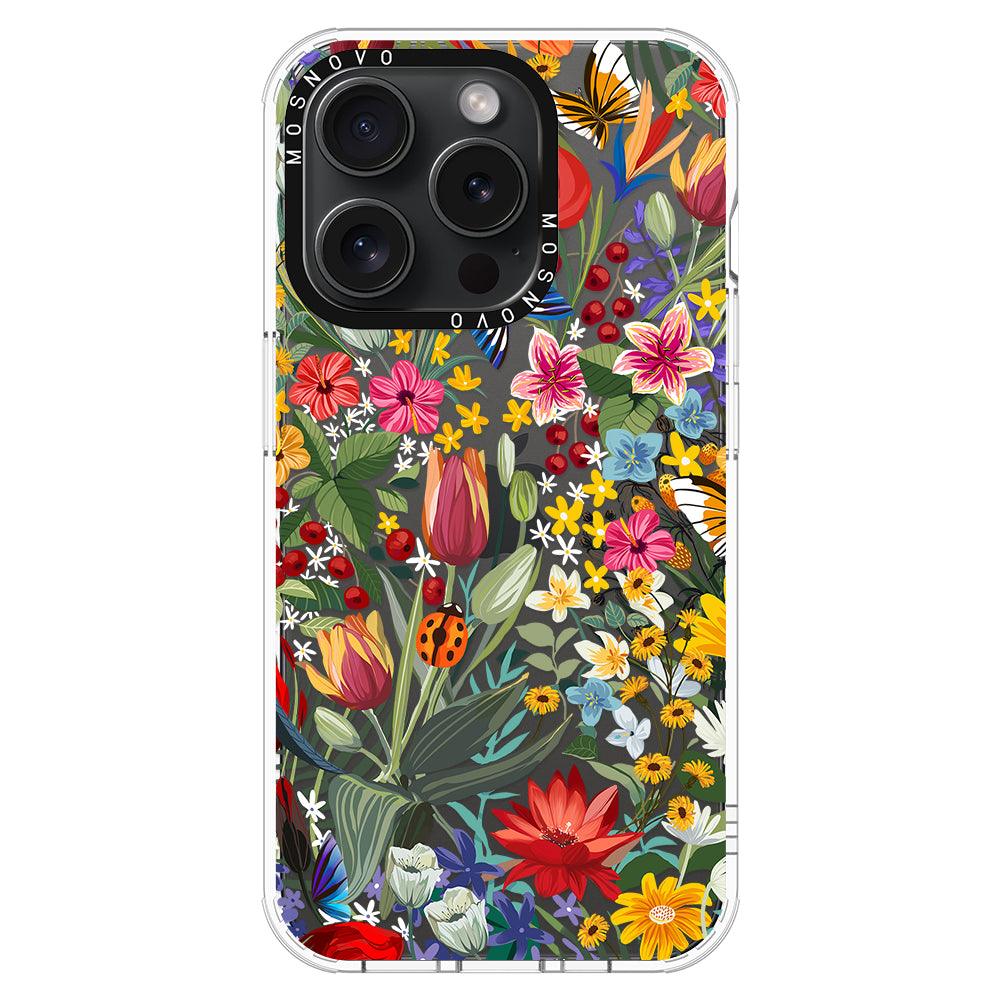 In The Garden Phone Case - iPhone 15 Pro Case - MOSNOVO