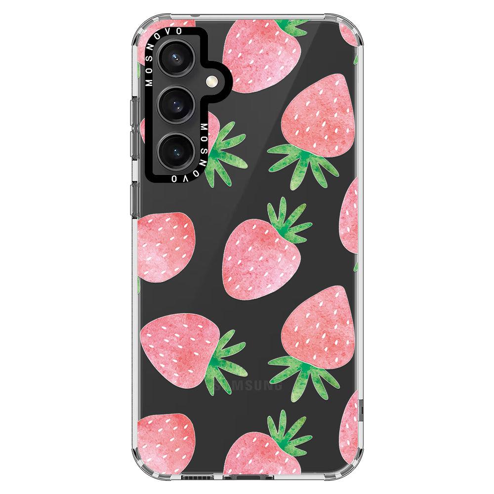 Pastel Strawberry Phone Case - Samsung Galaxy S23 FE Case