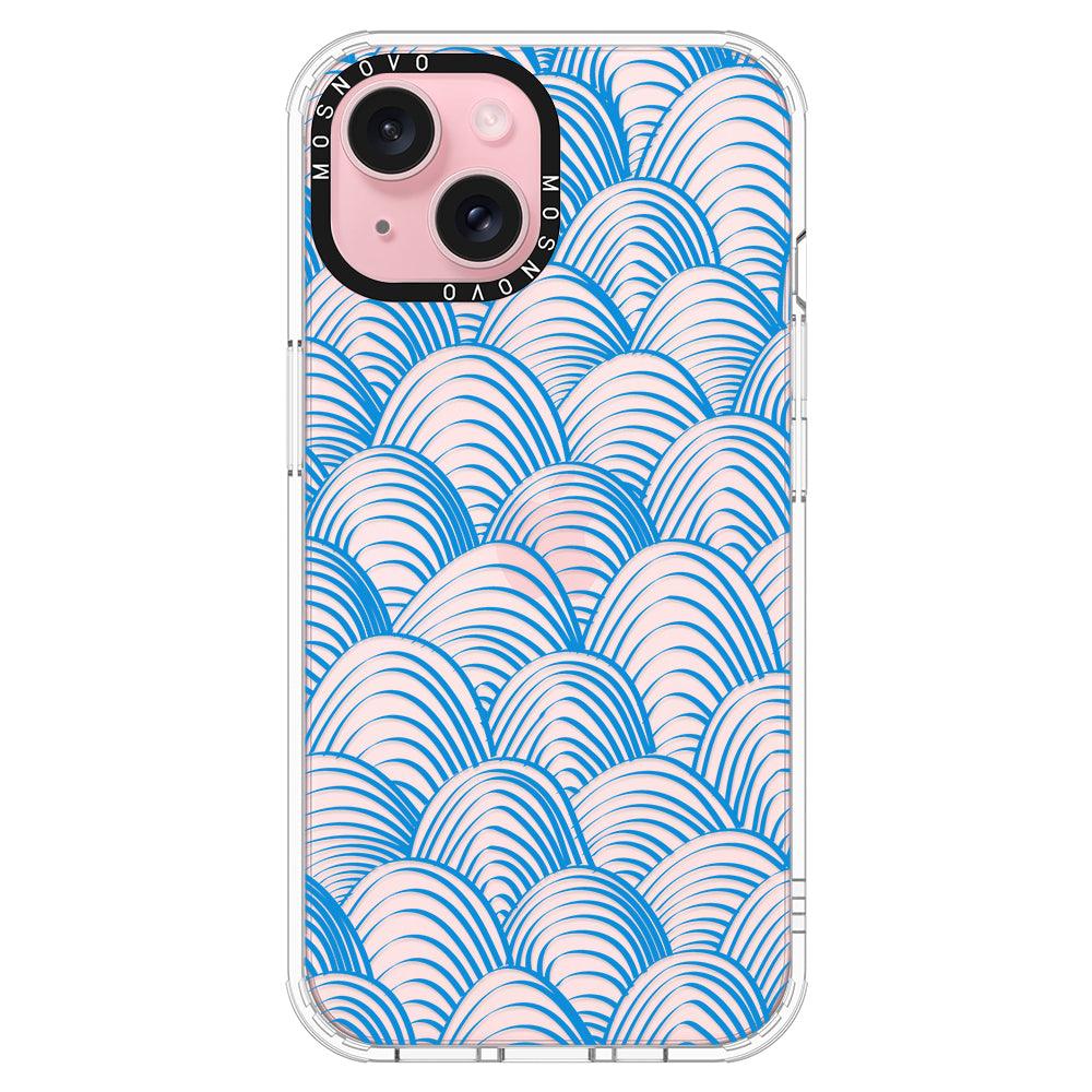 Wavy Wave Phone Case - iPhone 15 Case - MOSNOVO