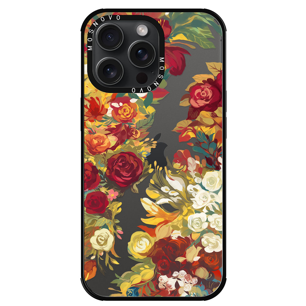 Vintage Flower Garden Phone Case - iPhone 15 Pro Max Case - MOSNOVO