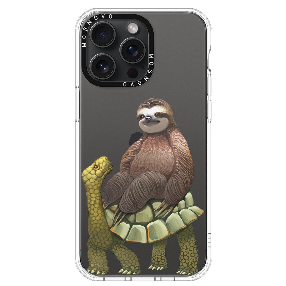 Sloth Turtle Phone Case - iPhone 15 Pro Max Case - MOSNOVO