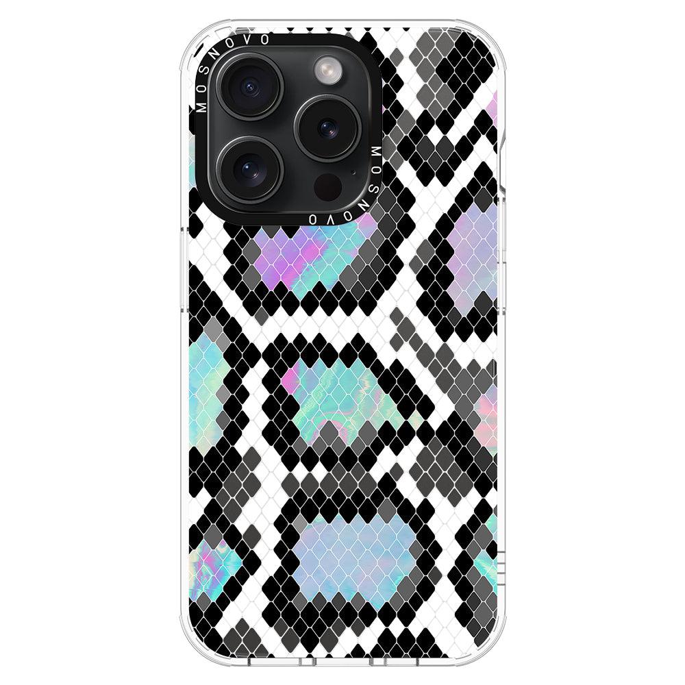 Aurora Snake Print Phone Case - iPhone 15 Pro Case - MOSNOVO