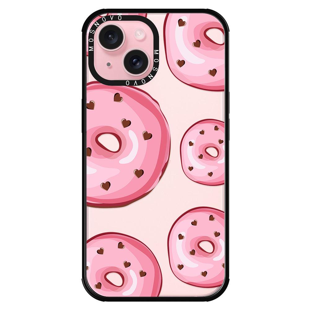 Pink Donuts Phone Case - iPhone 15 Plus Case - MOSNOVO