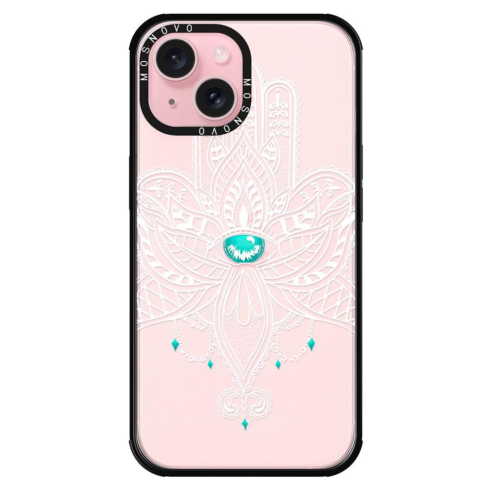 Hamsa Hand Phone Case - iPhone 15 Plus Case - MOSNOVO