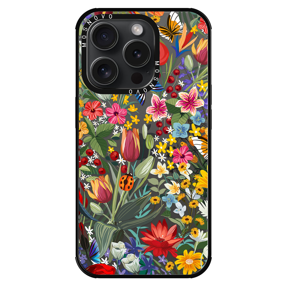 In The Garden Phone Case - iPhone 15 Pro Case - MOSNOVO