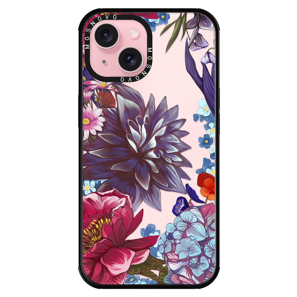 Blue Lilacs Phone Case - iPhone 15 Plus Case - MOSNOVO