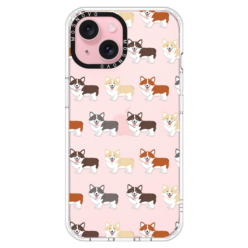 Cute Corgi Phone Case - iPhone 15 Plus Case - MOSNOVO