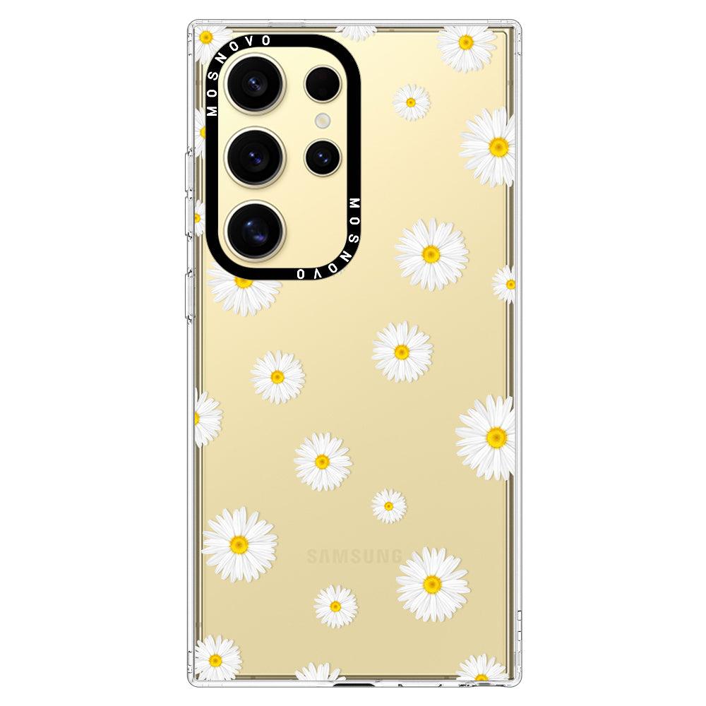 Daisy Floral Flower Phone Case - Samsung Galaxy S24 Ultra Case - MOSNOVO