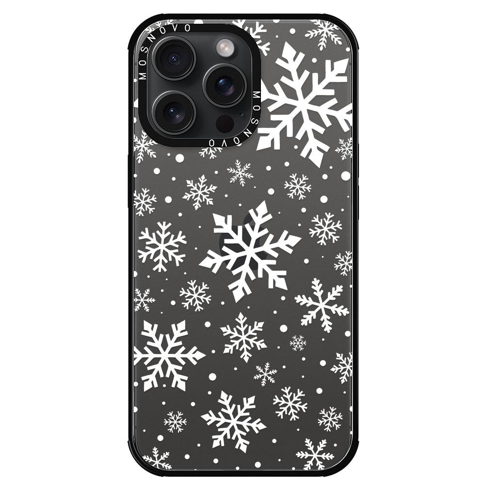 Snowflake Phone Case - iPhone 15 Pro Max Case - MOSNOVO