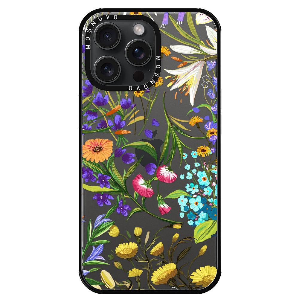 Summer Flower Holidays Phone Case - iPhone 15 Pro Max Case - MOSNOVO