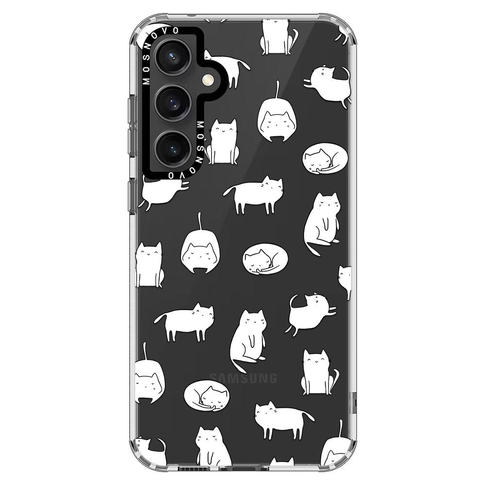 Kawaii Cat Phone Case - Samsung Galaxy S23 FE Case