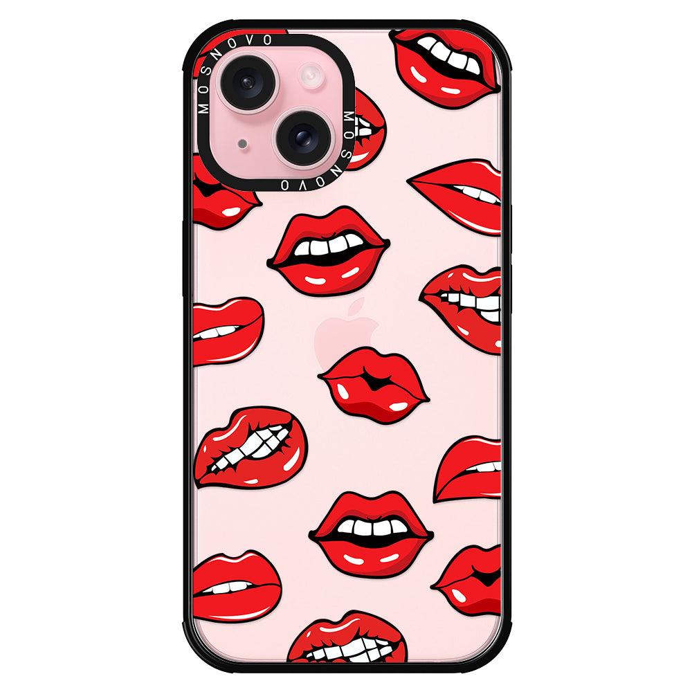 Hot Lips Phone Case - iPhone 15 Case - MOSNOVO