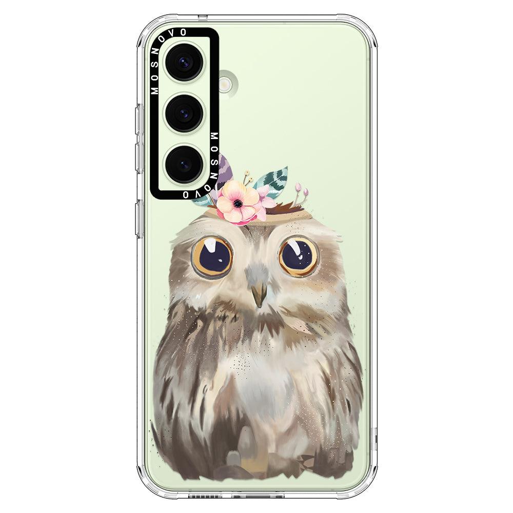 Cute Owl Phone Case - Samsung Galaxy S24 Plus Case - MOSNOVO