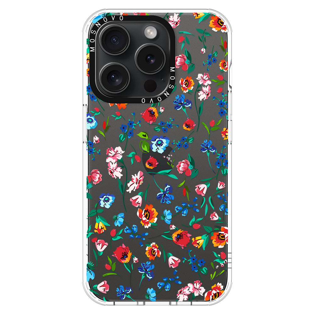 Little Wild Flower Phone Case - iPhone 15 Pro Case - MOSNOVO