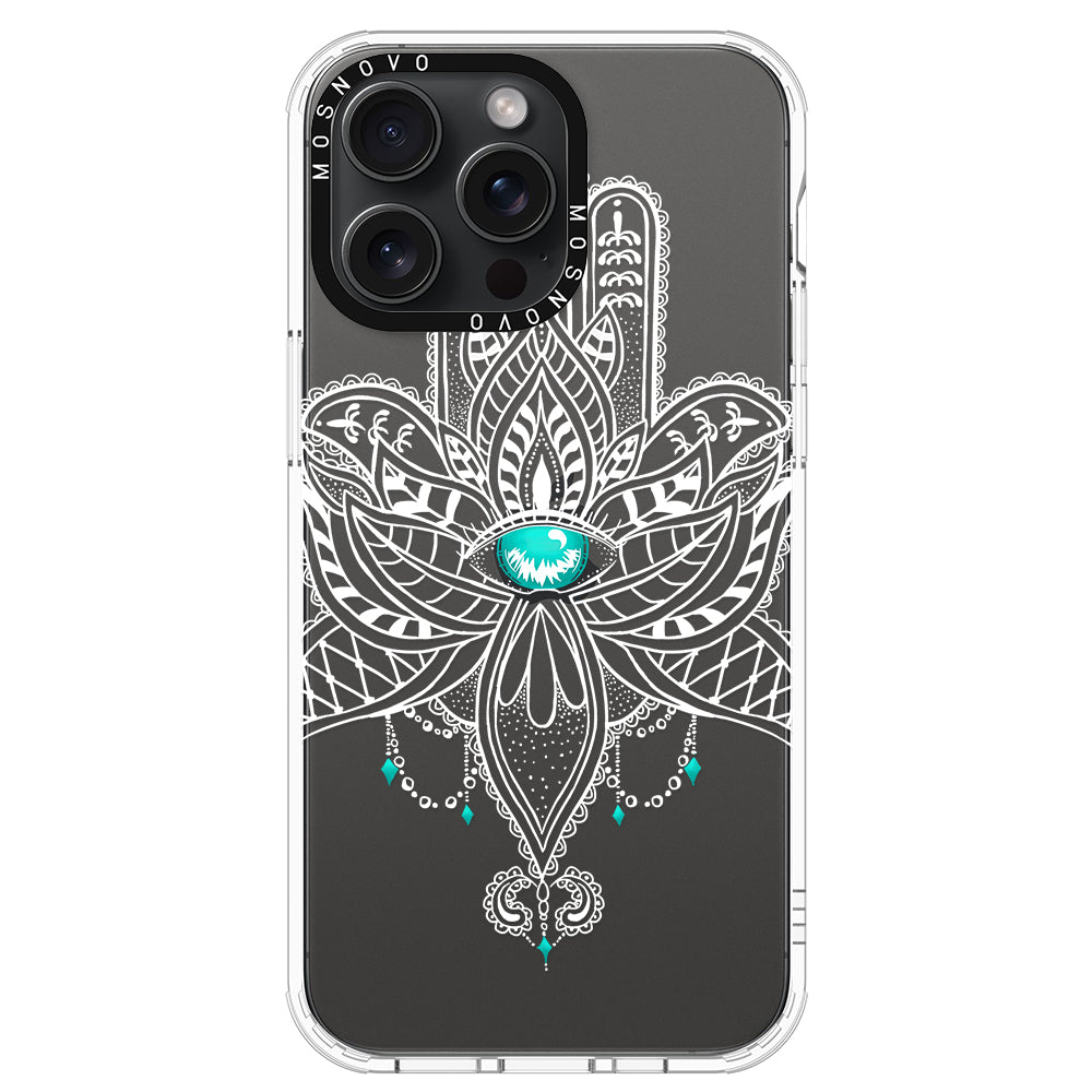 Hamsa Hand Phone Case - iPhone 15 Pro Max Case - MOSNOVO