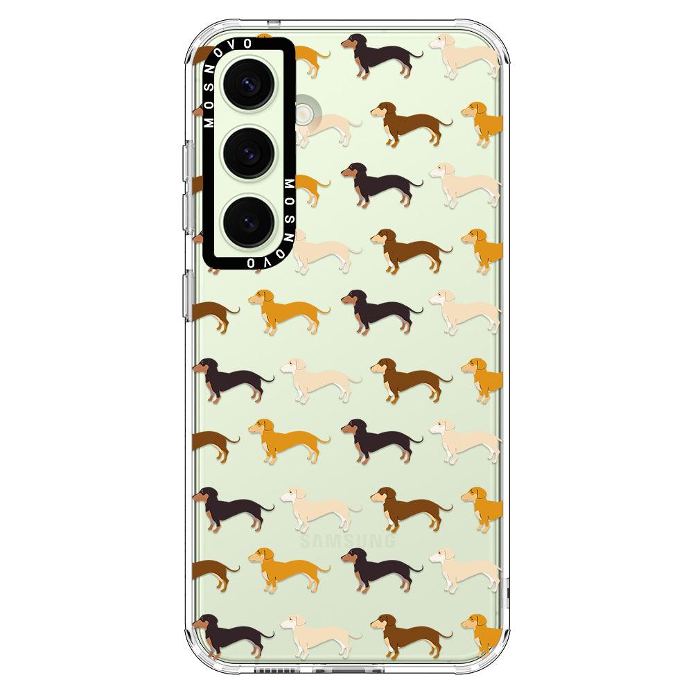 Cute Dachshund Phone Case - Samsung Galaxy S24 Case - MOSNOVO