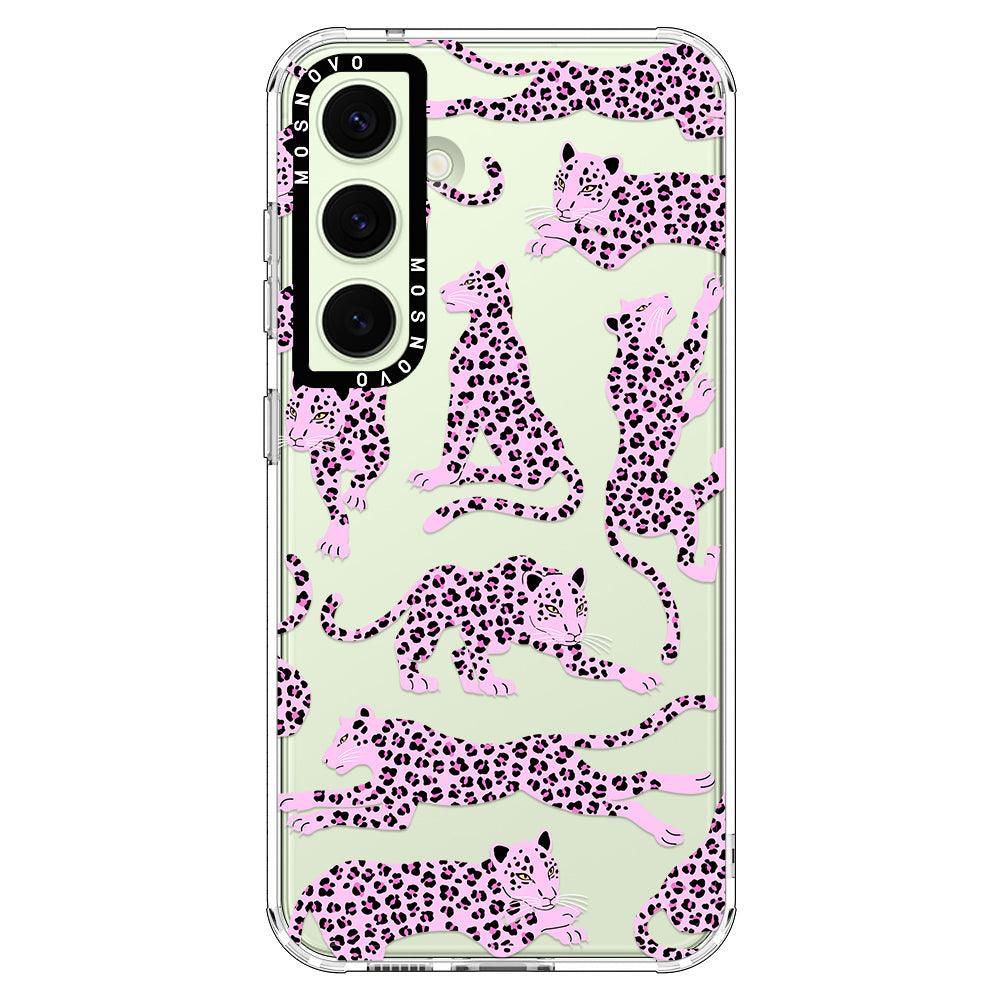 Pink Leopard Phone Case - Samsung Galaxy S24 Case