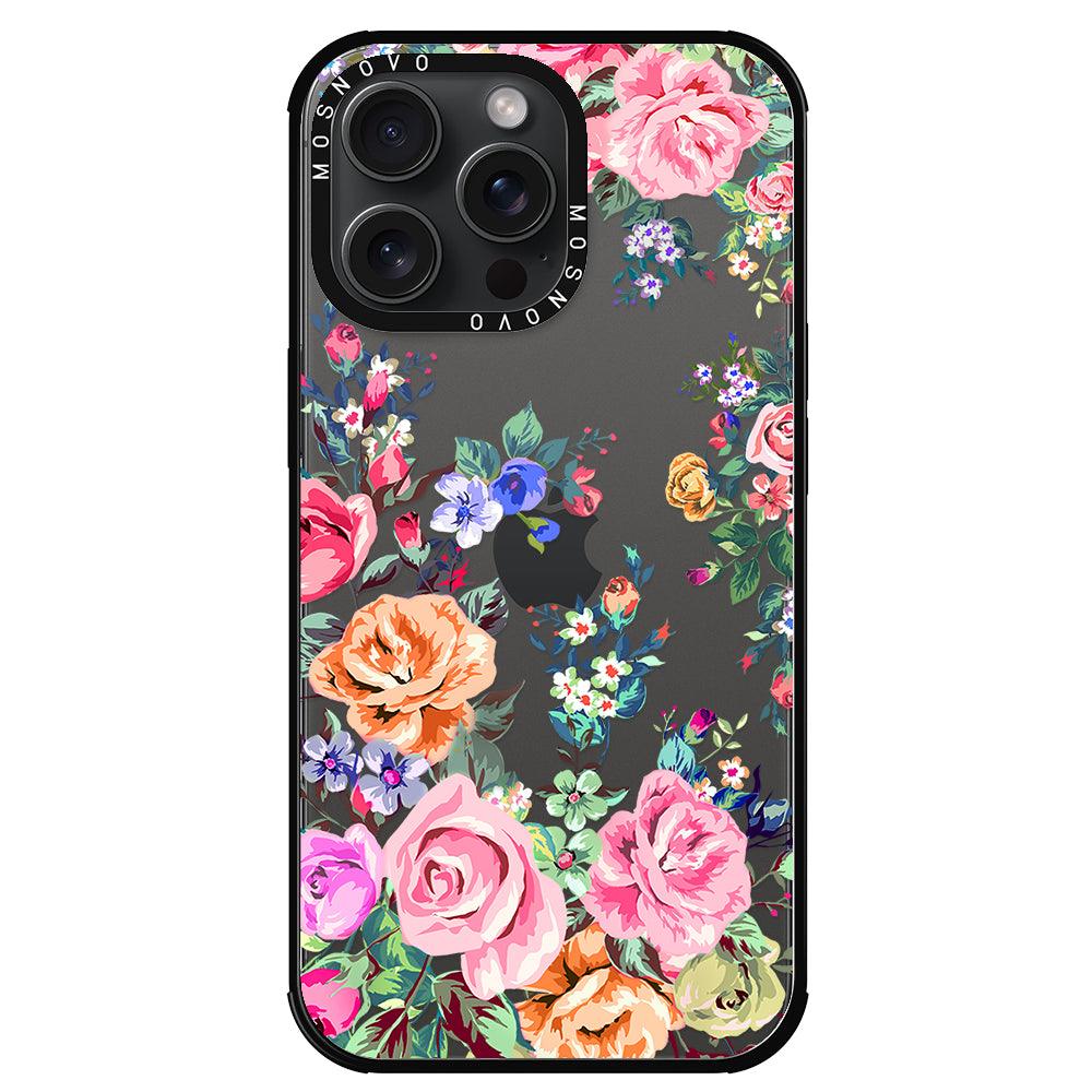 Flower Garden Phone Case - iPhone 15 Pro Max Case - MOSNOVO