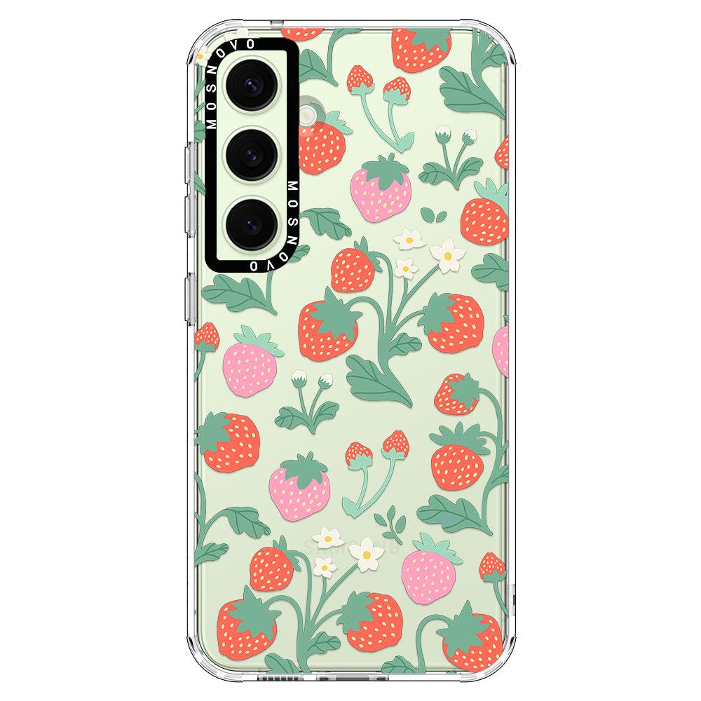 Strawberry Garden Phone Case - Samsung Galaxy S24 Plus Case - MOSNOVO