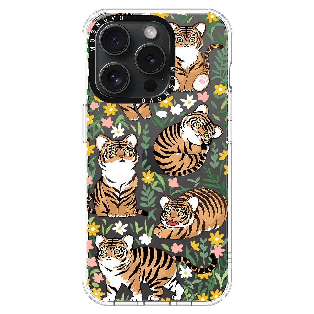 Cute Tiger Phone Case - iPhone 15 Pro Case - MOSNOVO