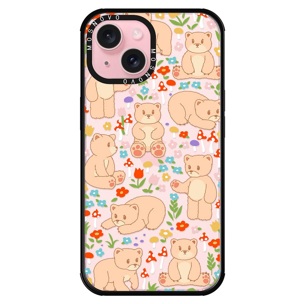 Cute Bear Phone Case - iPhone 15 Plus Case - MOSNOVO