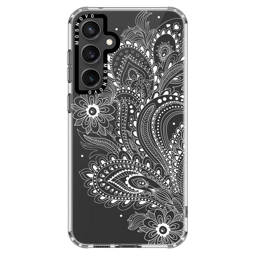 Aesthetic Flower Henna Phone Case - Samsung Galaxy S23 FE Case