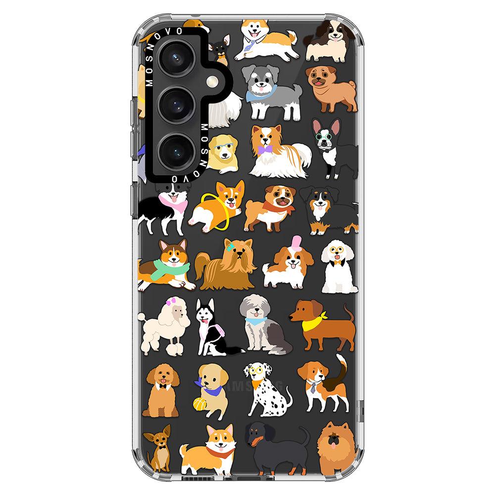 Cute Dogs Phone Case - Samsung Galaxy S23 FE Case