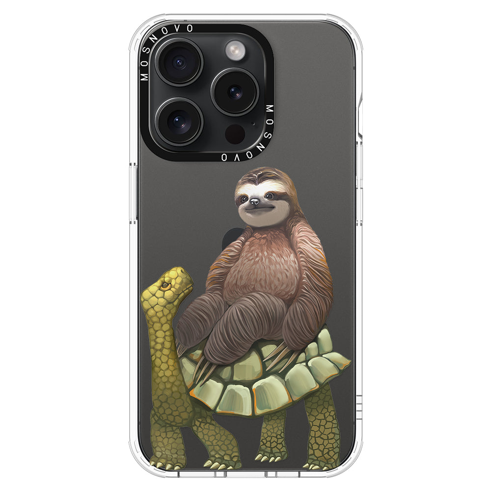 Sloth Turtle Phone Case - iPhone 15 Pro Case - MOSNOVO