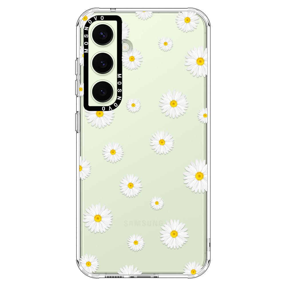 Daisy Floral Flower Phone Case - Samsung Galaxy S24 Case - MOSNOVO