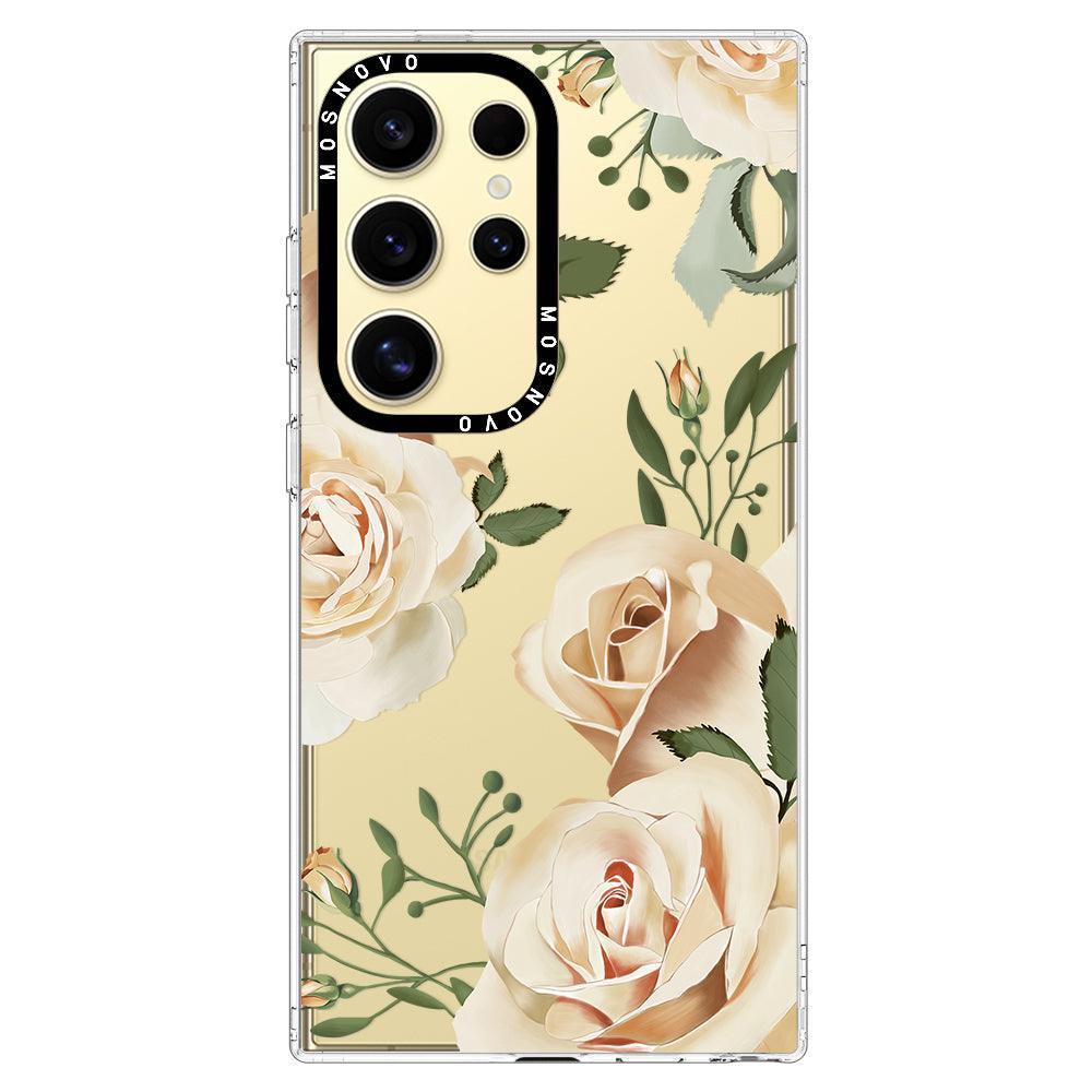 Champagne Rose Phone Case - Samsung Galaxy S24 Ultra Case - MOSNOVO