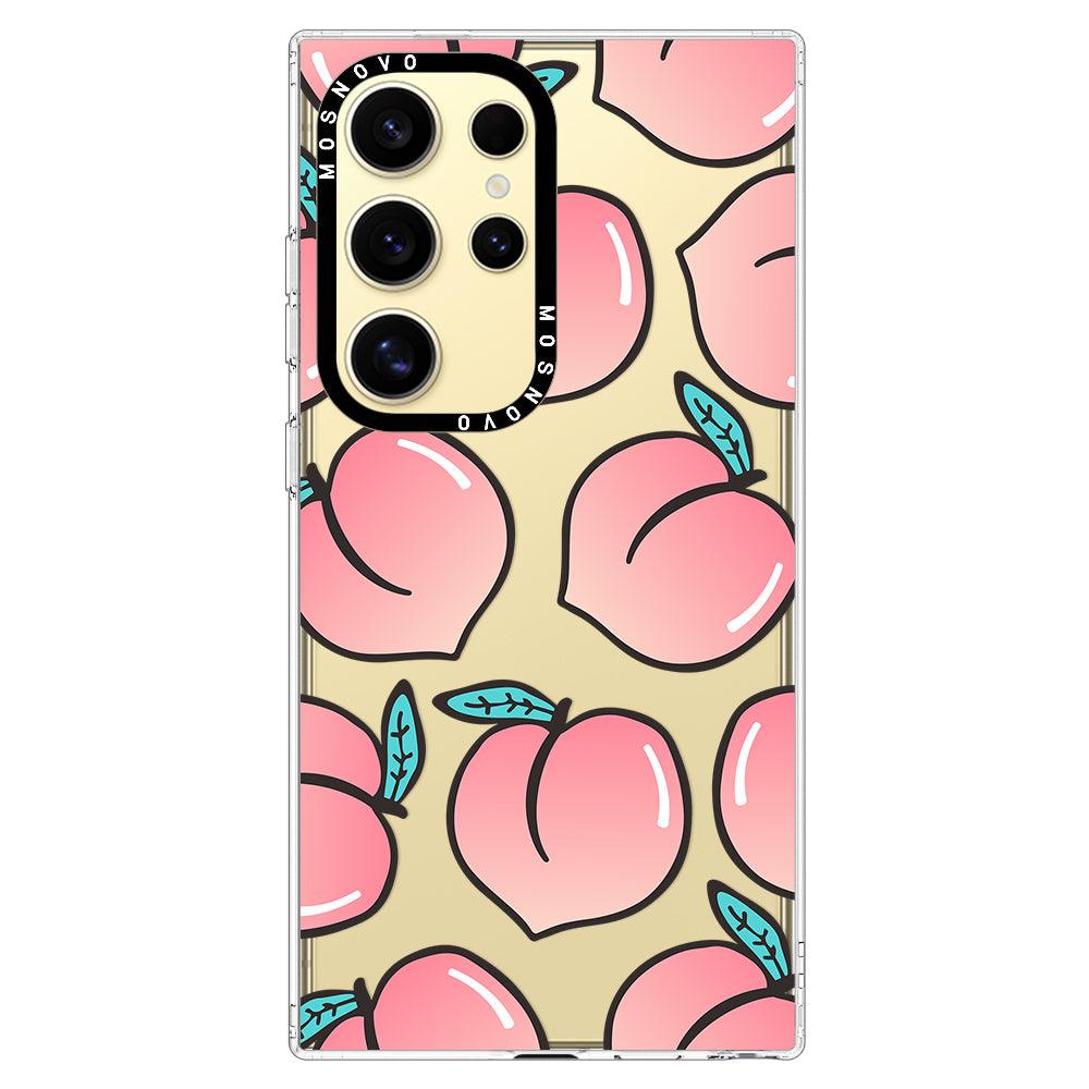 Cute Peach Phone Case - Samsung Galaxy S24 Ultra Case - MOSNOVO