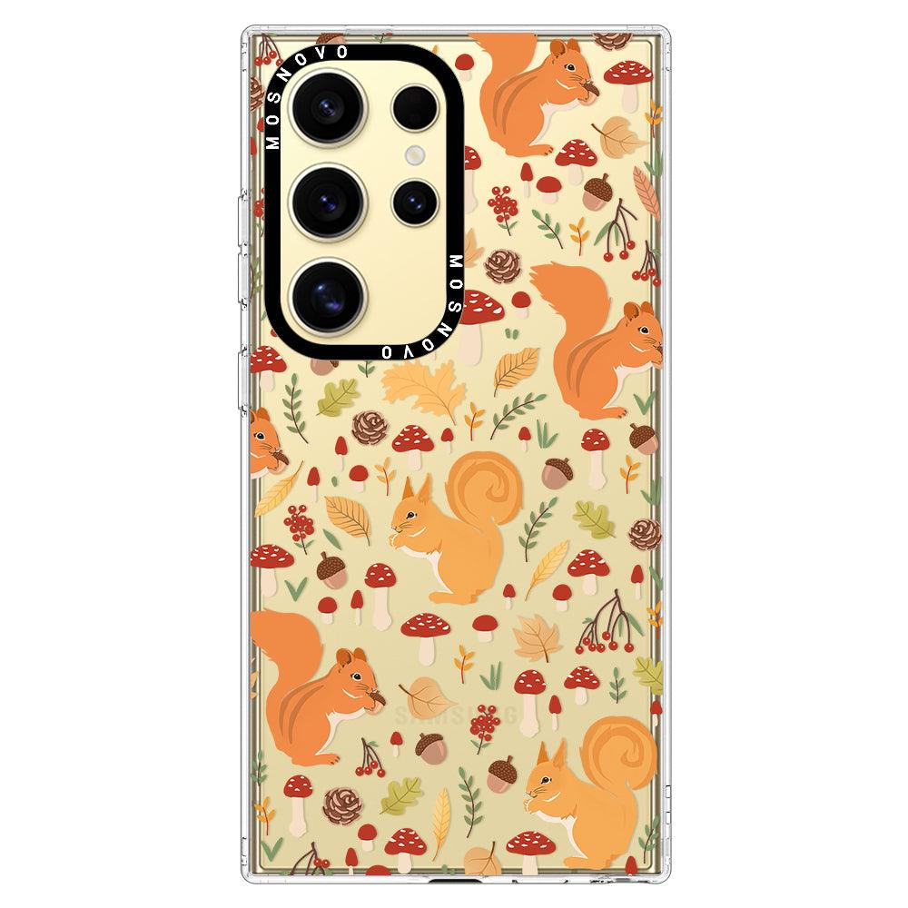 Autumn Squirrel Phone Case - Samsung Galaxy S24 Ultra Case - MOSNOVO