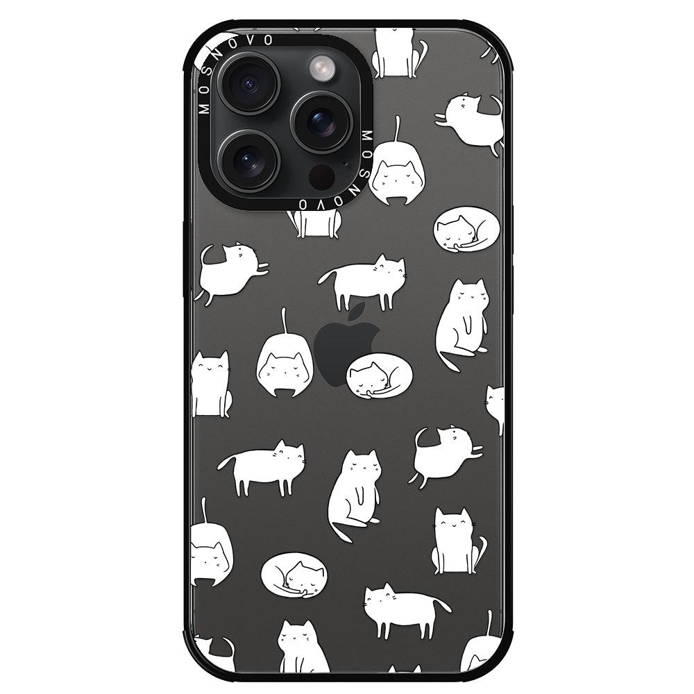 Cute Cats Phone Case - iPhone 15 Pro Max Case - MOSNOVO