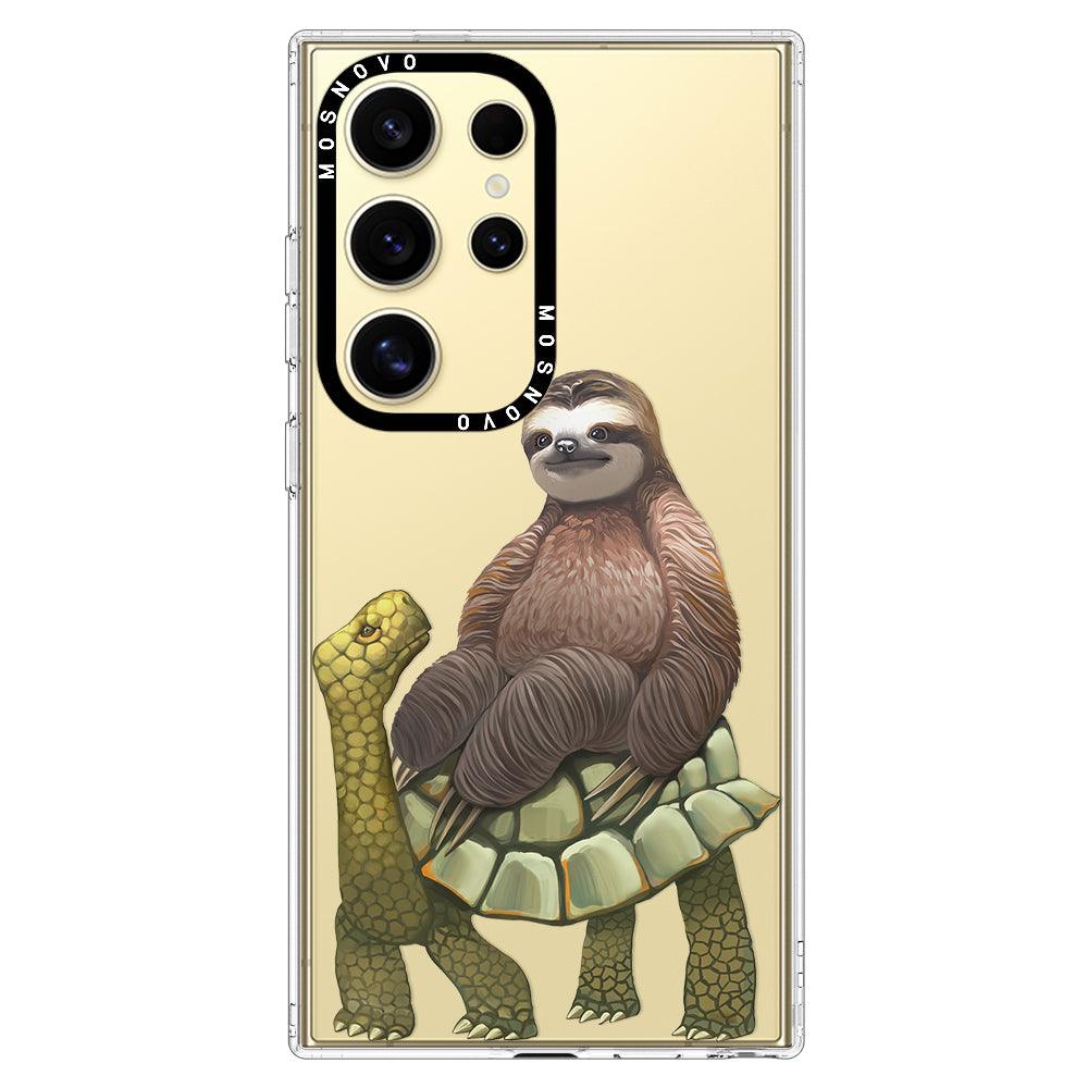 Sloth Turtle Phone Case - Samsung Galaxy S24 Ultra Case - MOSNOVO