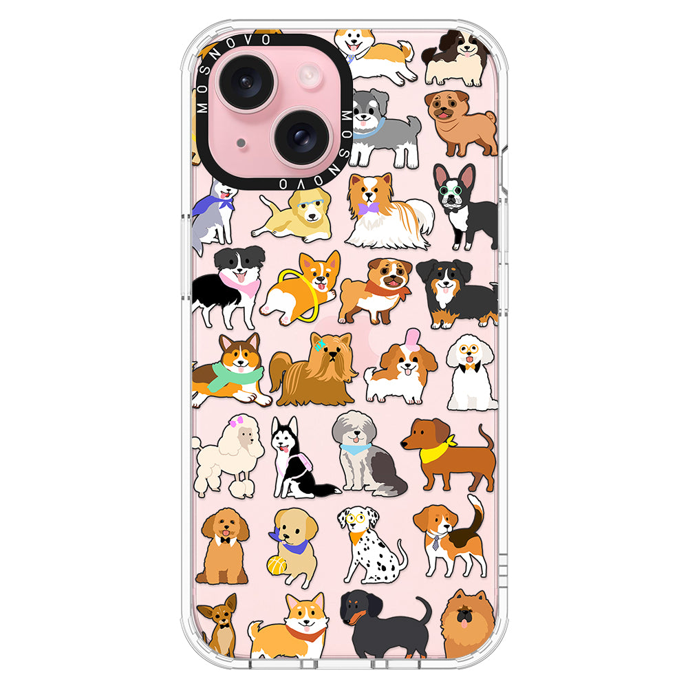 Cute Puppy Phone Case - iPhone 15 Case - MOSNOVO