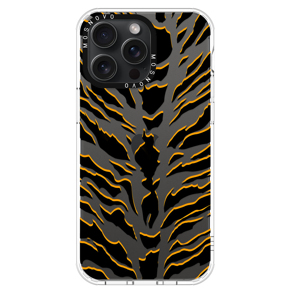 Tiger Print Phone Case - iPhone 15 Pro Max Case - MOSNOVO