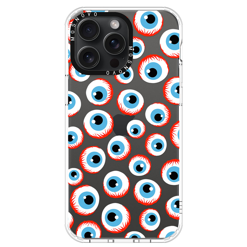 Scary Eyeball Phone Case - iPhone 15 Pro Max Case - MOSNOVO