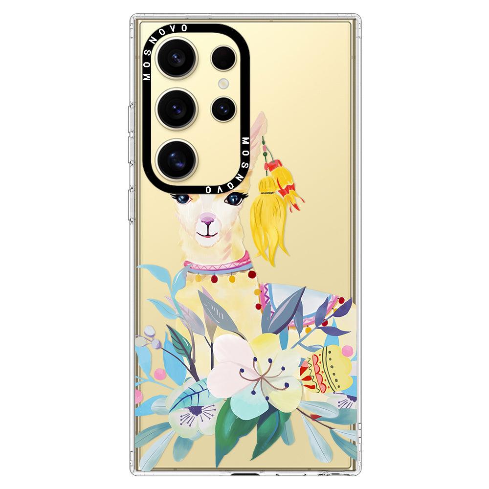 Boho Llama Phone Case - Samsung Galaxy S24 Ultra Case - MOSNOVO