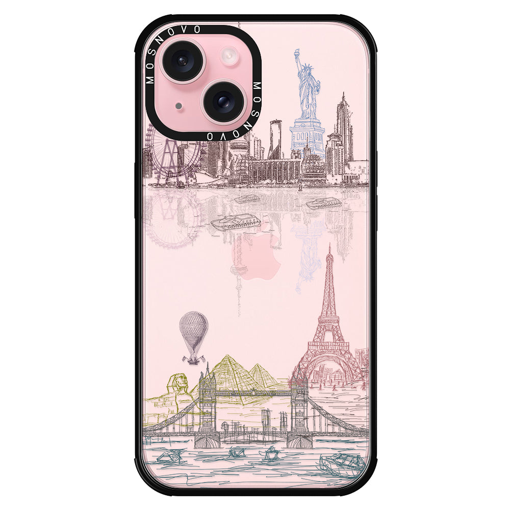 The World City Phone Case - iPhone 15 Plus Case - MOSNOVO