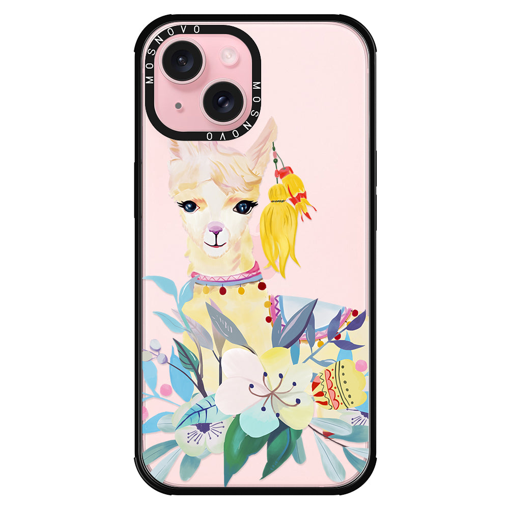 Boho Llama Phone Case - iPhone 15 Case - MOSNOVO