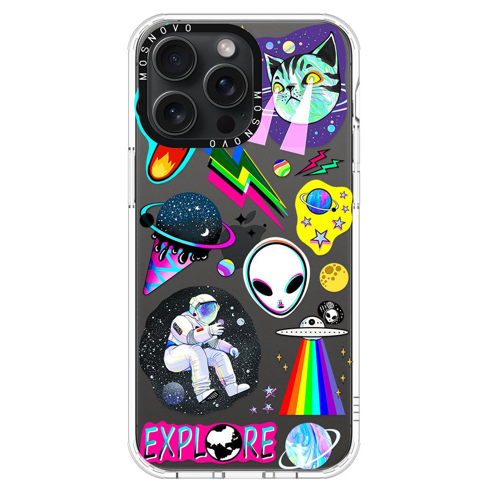 Sci-Fi Stickers Phone Case - iPhone 15 Pro Max Case - MOSNOVO