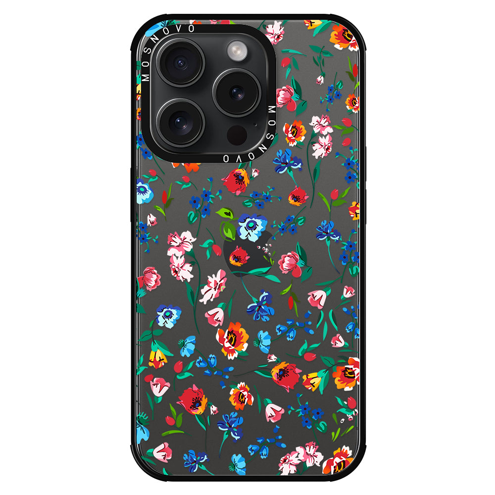 Little Wild Flower Phone Case - iPhone 15 Pro Case - MOSNOVO