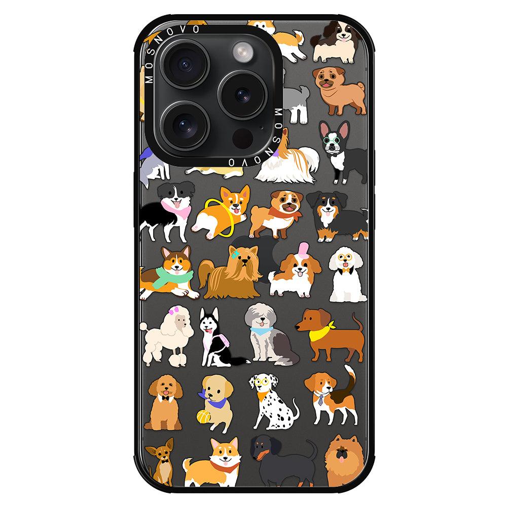 Cute Puppy Phone Case - iPhone 15 Pro Case - MOSNOVO